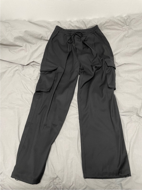 낫포너드(NOT4NERD) Wide String Cargo Slacks Pants - Black 후기