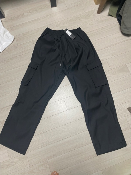 낫포너드(NOT4NERD) Wide String Cargo Slacks Pants - Black 후기