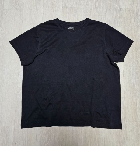 무신사 스탠다드(MUSINSA STANDARD) 우먼즈 베이식 크루 넥 반팔 티셔츠 [블랙] 후기