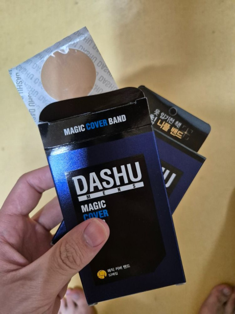 다슈(DASHU) 맨즈 매직커버 니플밴드(52매)x2 + 올인원 바디워시 50ml 후기