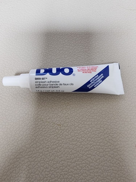 듀오(DUO) 퀵셋 속눈썹 접착제 클리어 14g (튜브형) 후기
