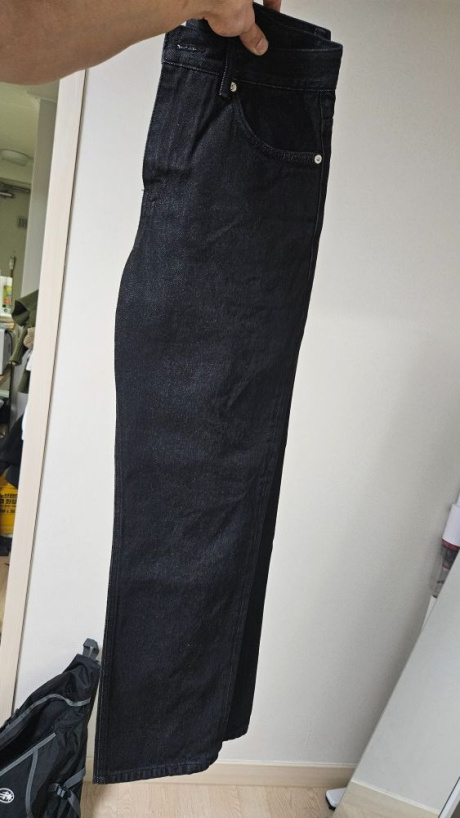 오더아카이브(ORDER ARCHIVE) Minimal wide jeans - 로우 블랙진 후기