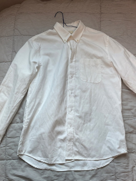 더셔츠스튜디오(THE SHIRTS STUDIO) 화이트 루즈핏 면혼방 옥스포드 버튼다운 셔츠 후기