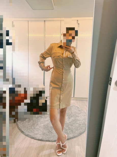 살롱드서울(SALON DE SEOUL) 제니스 셔츠 원피스 - 허니 베이지 - 사이즈 & 후기 | 무신사