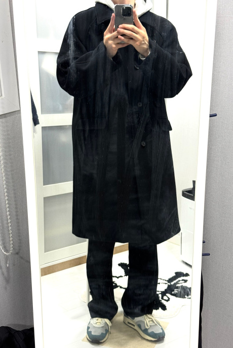 유니폼브릿지(UNIFORM BRIDGE) wool balmacaan coat black 후기