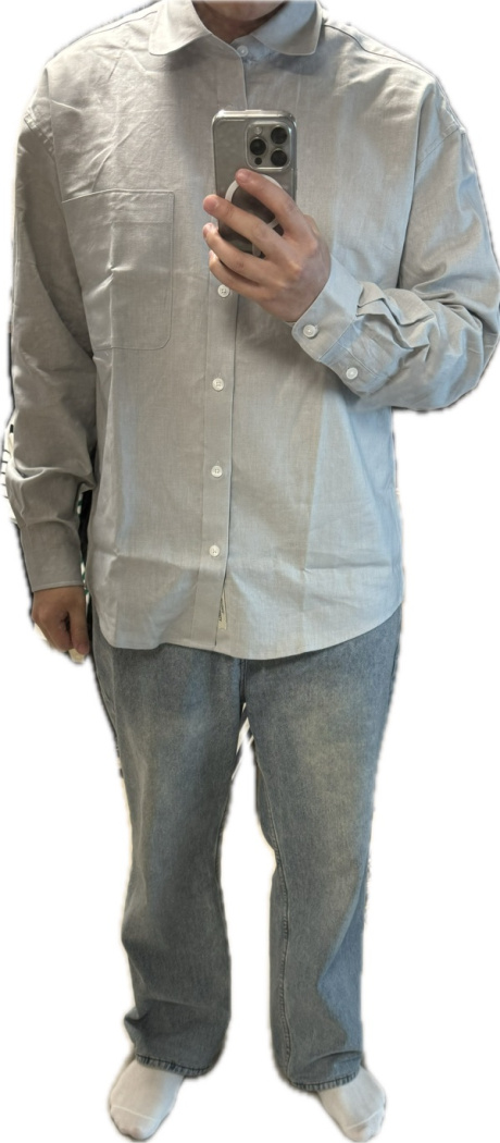 다이아몬드 레이라(DIAMOND LAYLA) Standard Stitch Linen Shirt S74 Gray 후기