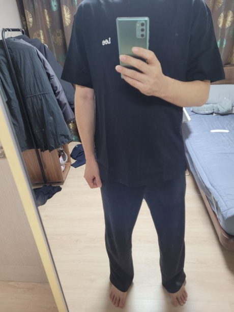 리(LEE) 스몰 트위치 로고 티셔츠 블랙 후기