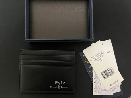 폴로 랄프 로렌(POLO RALPH LAUREN) 서포크 슬림 레더 카드 케이스 - 블랙 후기