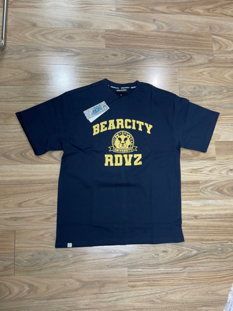 알디브이제트(RDVZ) 바시티 로고 티셔츠 네이비 후기