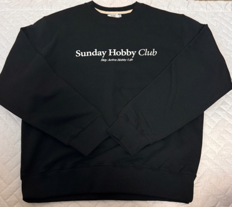 선데이하비클럽(SUNDAY HOBBY CLUB) 시그니처 로고 스웨트 셔츠-블랙 후기