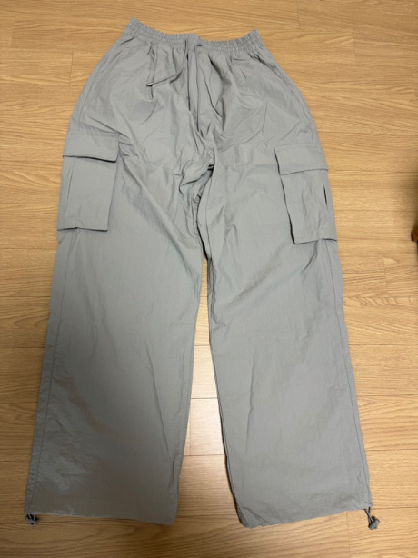 낫포너드(NOT4NERD) Nylon Cargo Wide Pants - Light Grey 후기