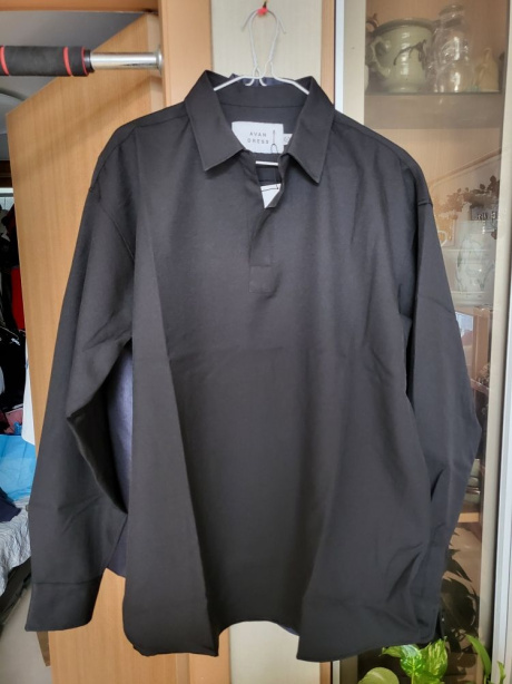 어반드레스(AVANDRESS) 젠틀 오픈 세미 오버핏 셔츠 블랙 후기