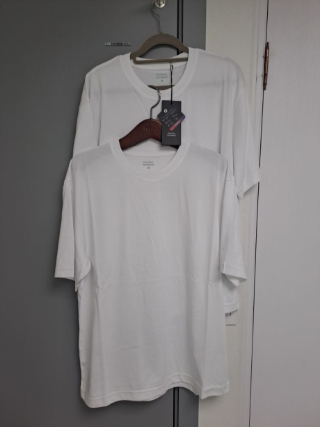 무신사 스탠다드(MUSINSA STANDARD) [쿨탠다드] 릴렉스 핏 크루 넥 반팔 티셔츠 2팩 후기