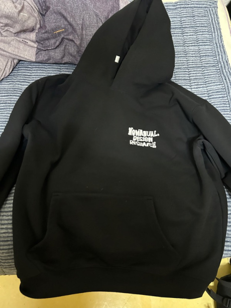 노매뉴얼(NOMANUAL) DOODLE LOGO HOODIE - BLACK 후기