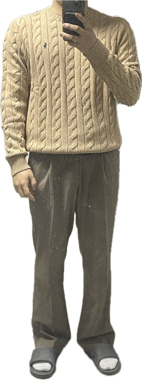 폴로 랄프 로렌(POLO RALPH LAUREN) 케이블니트 코튼 스웨터 - 브라운 후기
