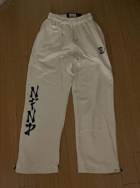 낫포너드(NOT4NERD) Brush NFND Logo String Sweat Pants - Ivory 후기