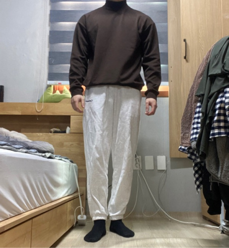 커버낫(COVERNAT) [23SS] 어센틱 로고 스웻 조거 팬츠 헤더 그레이 후기