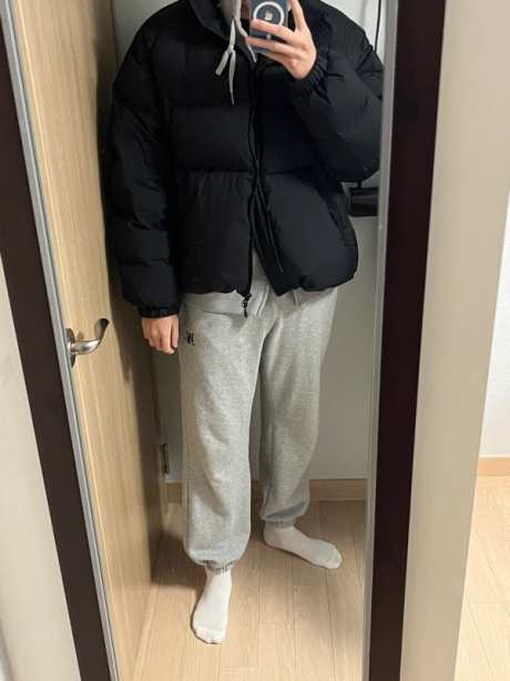 우알롱(WOOALONG) Signature jogger pants - GREY 후기