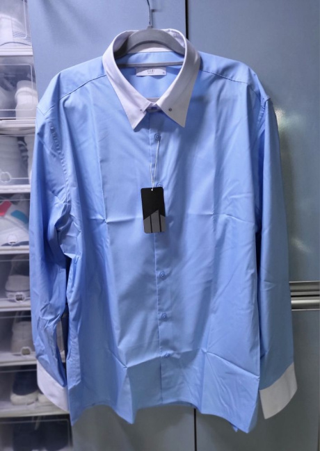 코디갤러리(CODIGALLERY) [95130 SIZE] 블루 클레릭 핀홀카라 셔츠 후기