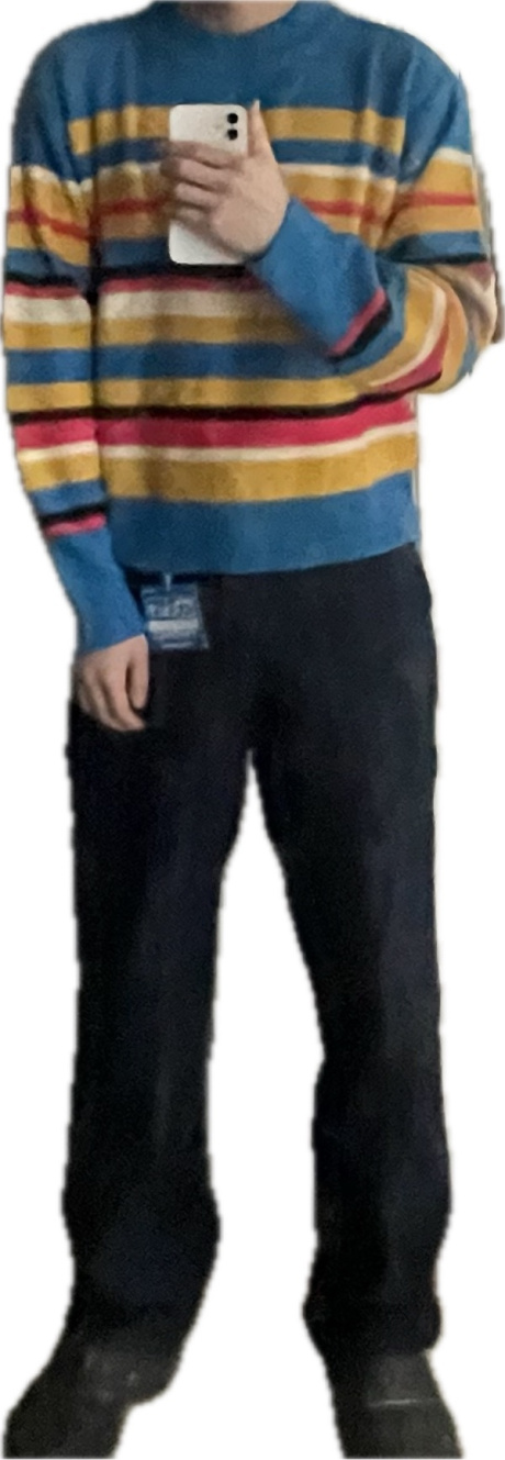 앤더슨벨(ANDERSSON BELL) 유니섹스 멀티 스트라이프 스웨터 atb675u(MULTI BLUE) 후기