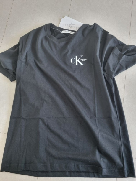 캘빈클라인 진(CALVIN KLEIN JEANS) 2color 남 릴렉스핏 헤비 코튼 로고 반팔 티셔츠 (화이트, 블랙) J400168 후기