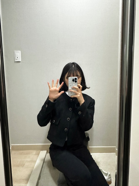 누브(NOUVE) Tweed Crop Jacket - Black 후기
