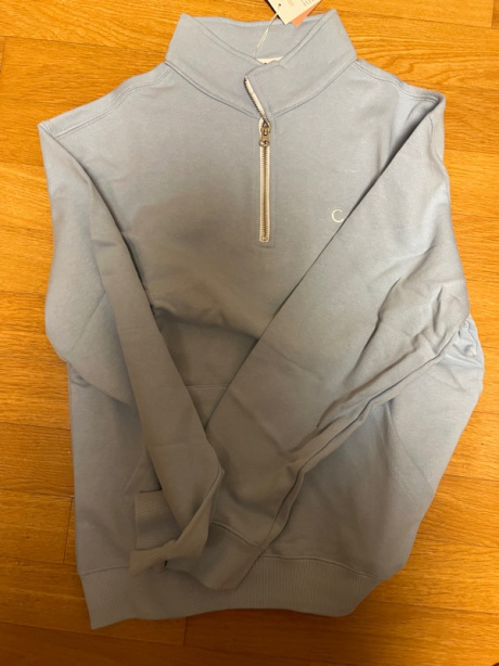 클로브(CLOVE) [22SS clove] Standard Half-Zip Sweatshirt (Sky Blue) 후기