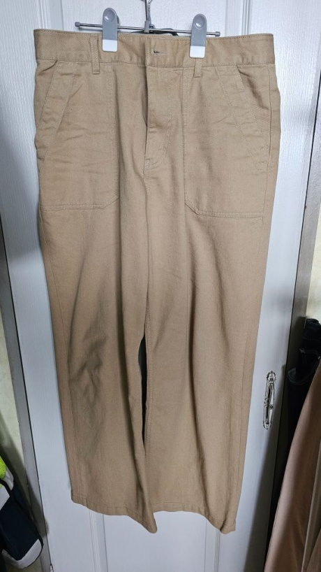 유니폼브릿지(UNIFORM BRIDGE) cotton fatigue pants wide fit beige 후기