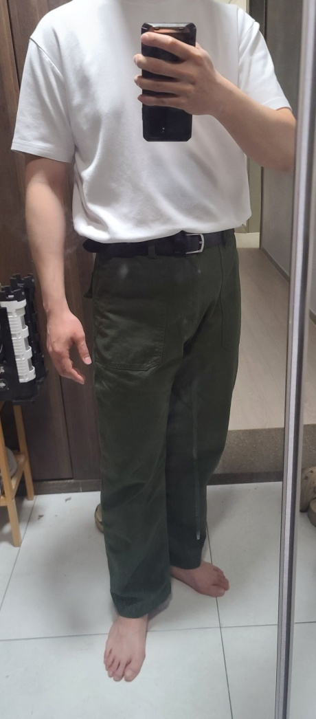 유니폼브릿지(UNIFORM BRIDGE) cotton fatigue pants regular fit forest 후기