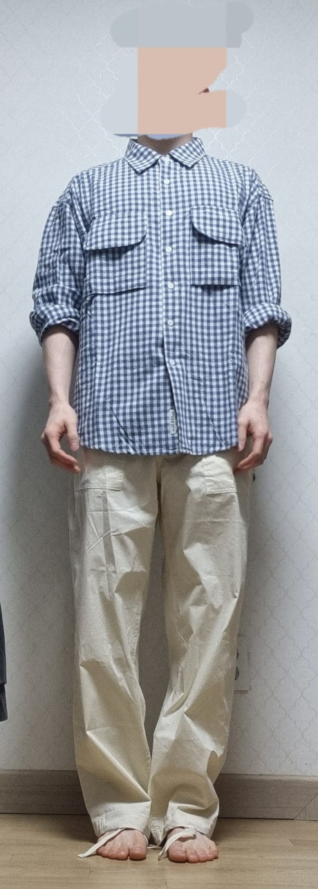 유니폼브릿지(UNIFORM BRIDGE) nylon fatigue pants cream 후기
