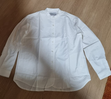 유니폼브릿지 우먼(UNIFORM BRIDGE WOMEN) band collar pocket shirts(womens) white 후기