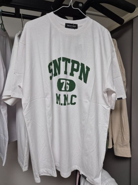 세인트페인(SAINTPAIN) SP SNTPN 로고 티셔츠-화이트 후기