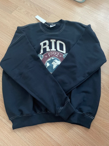 웨이브유니온(WAVE UNION) Rio Oversized fit Sweatshirt navy 후기