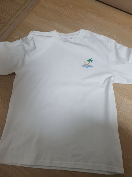 커버낫(COVERNAT) 드로잉 서퍼맨 티셔츠 화이트 후기