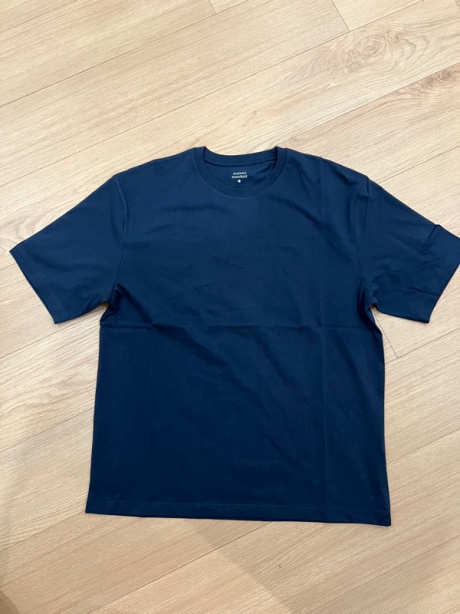 무신사 스탠다드(MUSINSA STANDARD) 릴렉스 핏 크루 넥 반팔 티셔츠 2 [터콰이즈] 후기