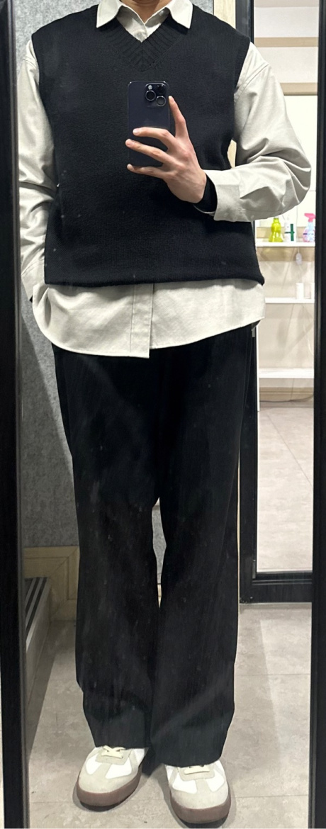 쟈니웨스트(JHONNY WEST) Dumpy Knit Vest (Black) 후기
