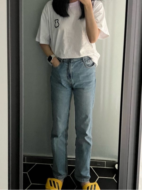 아코스튜디오스페이스(AQOstudiospace) AQO BEAR STANDARD T-SHIRTS WHITE - 27,300 | 무신사 스토어
