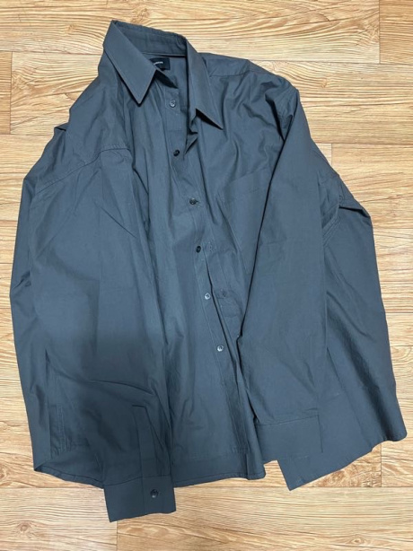 단하우스(DAAN HAUS) CHARCOAL Semi-Over Cotton Shirts - 사이즈 & 후기 | 무신사