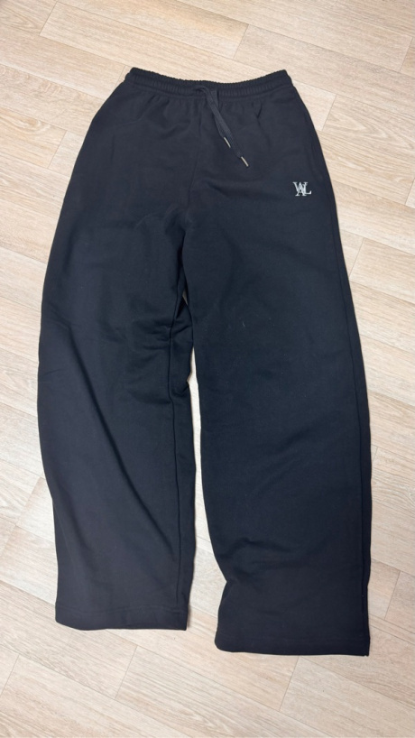 우알롱(WOOALONG) Signature relax wide pants - BLACK 후기