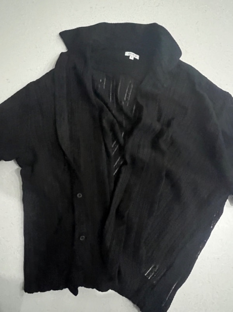 아노블리어(ANOBLIR) 크로셰 하프 셔츠 [블랙] 후기