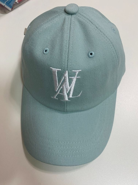 우알롱(WOOALONG) Signature Logo ball cap - ICE BLUE 후기