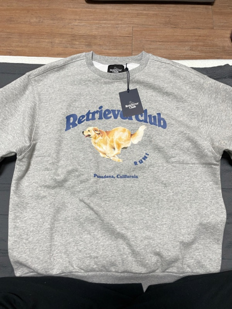 리트리버클럽(RETRIEVER CLUB) RUNNING RETRIEVER CREWNECK [GRAY] 후기
