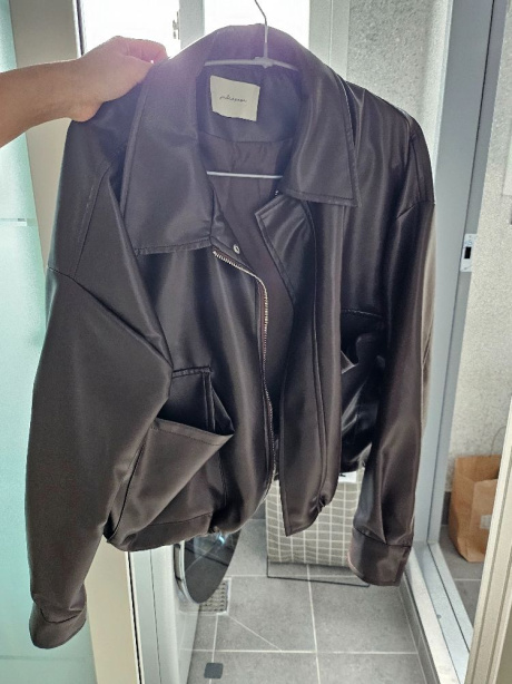 줄리아페페(JULIAPEPE) Daily Crop Leather Jacket (Brown) 후기