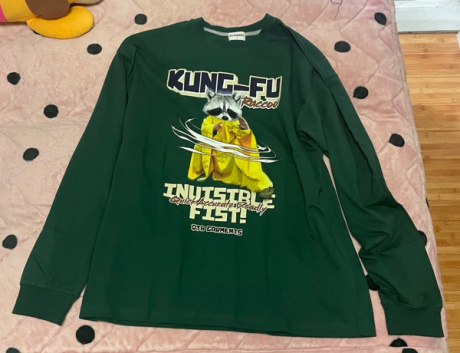큐티에잇(QT8) MH Kung-Fu Raccoon Long Sleeve (Green) 후기