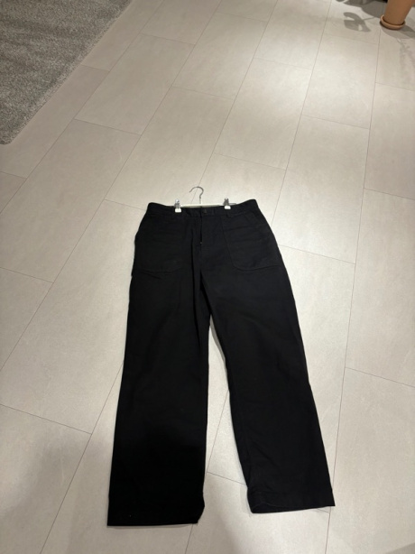 유니폼브릿지(UNIFORM BRIDGE) cotton fatigue pants regular fit black 후기