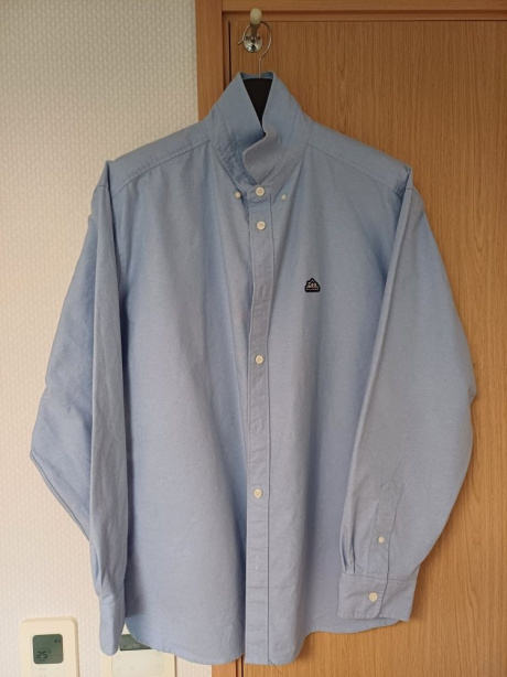 리(LEE) 스몰 하우스로고 와펜 오버핏 옥스포드 셔츠 라이트 블루 후기