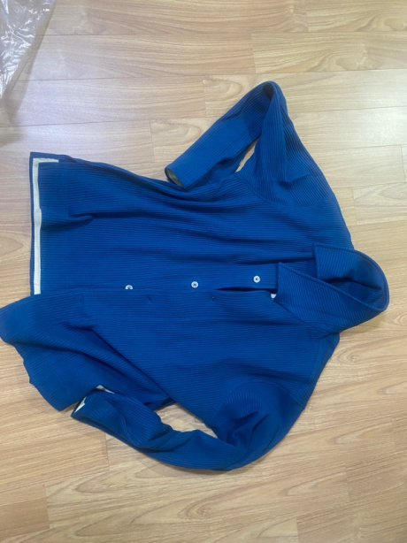일꼬르소(IL CORSO) 블루 오버핏 와플 미니멀 셔츠 IESH2F004B2 후기