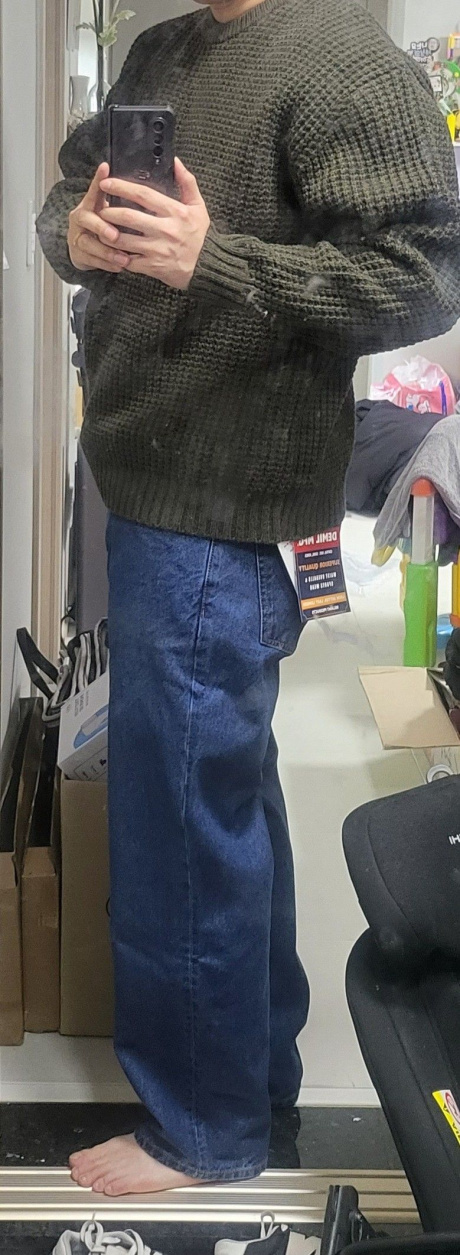 에스피오나지(ESPIONAGE) Heavyweight Waffle Knit Sweater Olive 후기