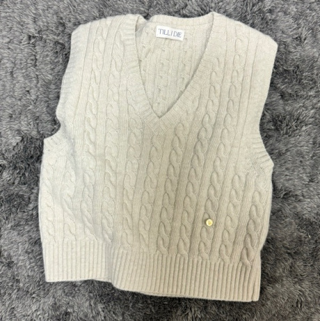 틸 아이 다이(TILL I DIE) Monica knit vest_Light beige 후기