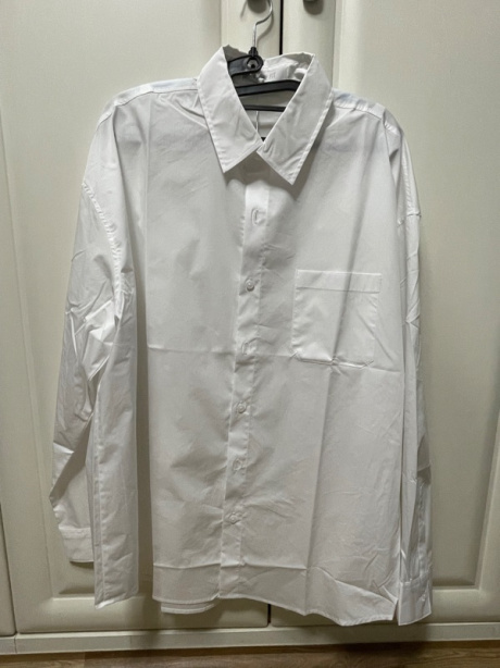 드로우핏(DRAW FIT) 오버핏 페이퍼 코튼 셔츠 [WHITE] 후기